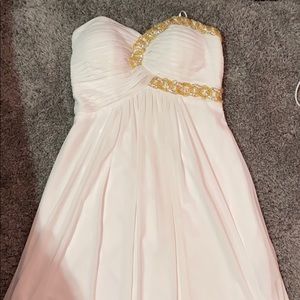 White Strapless Party Dress